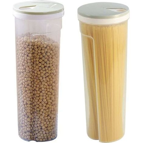 MUMU Set of 2 Food Storage Boxes, Spaghetti Cereal Containers, Food Storage Containers