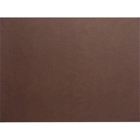 Tovaglietta rettangolare - Pelle marrone [45 x 30 cm]