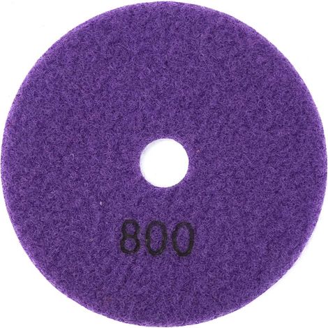 Ortviai Disque de polissage diamant 10 cm pour marbre et granit – grain 800, usage humide (1/5)