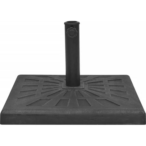 Parasol Base Resin Square Black 19 kg vidaXL