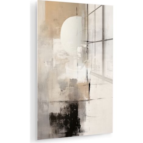 CUADRO DE METACRILATO Abstracto - Arte - Gris Cuadros Para Dormitorio 60x90 (1/5)