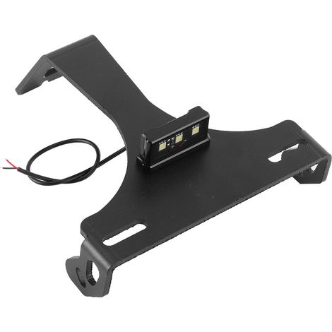 Support de plaque d'immatriculation CNC avec éclairage LED blanc intégré, compatible avec Ducati 848, 1098, 1198, 1098R et 1098S (2008-2011). (1/5)