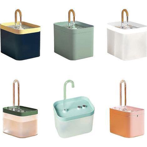 Fontaine à eau automatique pour animaux de compagnie, distributeur d'eau pour chiens de 1,5 L avec filtres.-EU Plug-Blue (1/5)