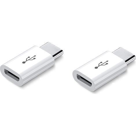 Lot de 2 adaptateurs courts Android vers USB-C — Charge PD jusqu'à 5A et synchronisation de données (1/5)