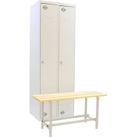 Armario Taquilla SIMONLOCKER diy Single 2/2 300 (ini+addi+bench) gris