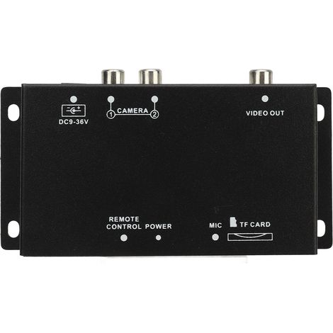 Caméra de recul 720P, sélecteur vidéo 2 canaux 12V/24V pour camping-cars, fourgons et camions - Boîtier de commutation numérique mobile avec image claire (1/5)