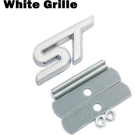 Autocollant chromé rouge et bleu pour calandre avant FORD FIESTA FOCUS MONDEO (calandre blanche)