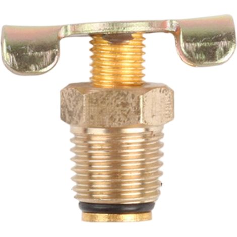Valve de vidange de compresseur d'air, pièce rechange valve vidange réservoir d'air en laiton 16 mm pour compresseur, outils pneumatiques, radiateur, atelier garage et utilisat (1/5)