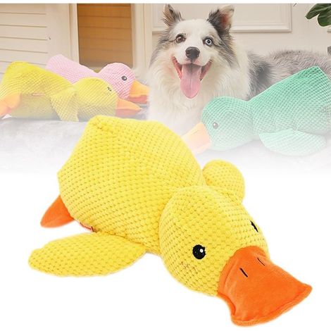 Peluche canard sonore pour chien petit jouet anti morsure resistant pour soulager lennui et le stress des petits chiens (1/5)