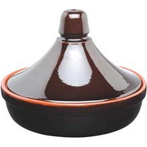 1PZ tajine in terracotta brunella - cm.26