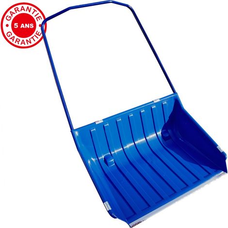 OUTILS PERRIN Traineau à neige polypro 840 x 700 avec roulettes manche ergo, outil pour le déneigement (1/2)