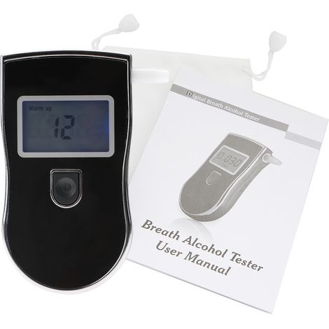 Testeur d'Alcool Électronique Professionnel Portable Noir Haute Précision (1/5)