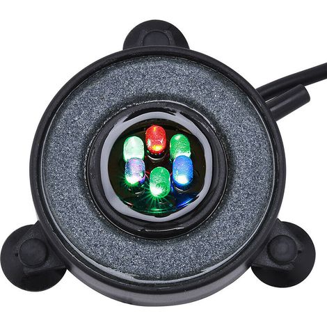 Pierre à air pour aquarium, lampe à bulles LED avec 6 LED à couleurs changeantes pour aquarium (1/5)