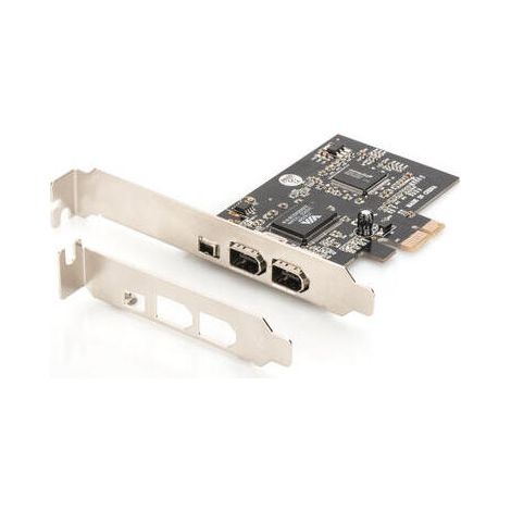 Digitus Tarjeta PCI Express, Firewire 1394a (3 + 1 puerto) (1/4)