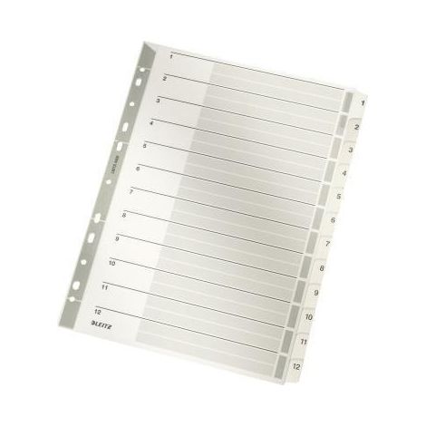 Zahlenregister DIN A4 160g/m² 1-12 Karton grau DIN A4 160g/m² 1-12 Karton grau (1/3)