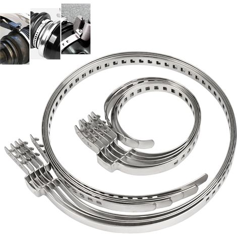 10-teiliges Universal-CV-Gelenk-Klemmen-Set, 5 große und 5 kleine für CV-Gelenkmanschetten, Universalklemme für die meisten Fahrzeuge