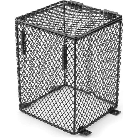 Abat-jour pour lampe de reptile, grille de protection en céramique pour lampe chauffante (forme parallélépipédique) (1/5)