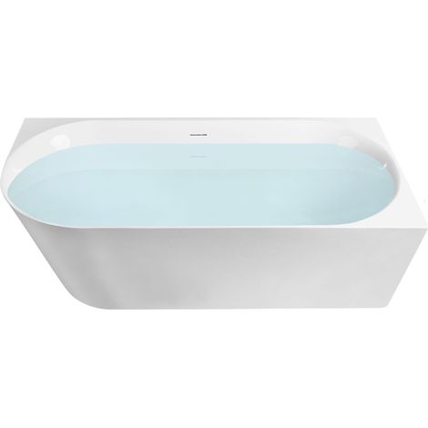 Vasca da bagno angolare 170 x 79 cm bianco opaco lato sinistro Renaca