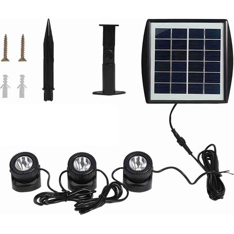 Eosnow Solar-Gartenleuchte, wasserfest, 2200 mAh, Gehweg für Landschaftswege, Hof