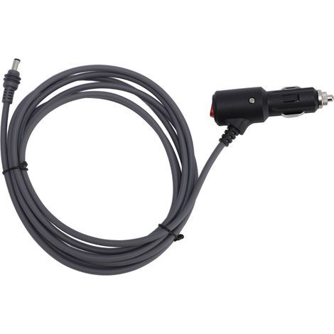 Accendisigari con cavo di alimentazione CC da 3 m, da 12V a 24V CC, resistente all'acqua, alimentatore 18 AWG per camion, autobus, navi, grigio. (1/5)