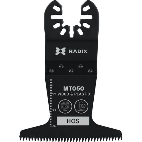 Lame multitool - Radix - HCS - 40 x 65 mm - 14 dents (1,8 mm) meulées (1/3)
