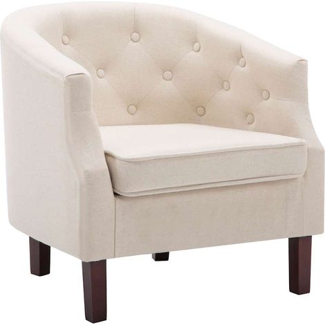 Maison Exclusive - Sillón de tela beige (1/5)