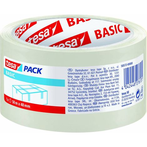 36 x NASTRO IMBALLO TESA 48MMX50M TRASPARENTE