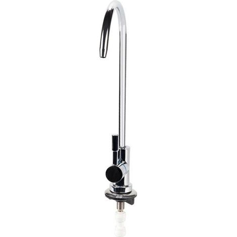 Robinet - - Filtration d'eau potable - Chromé - Design rotatif 360° - Métal durable (1/3)