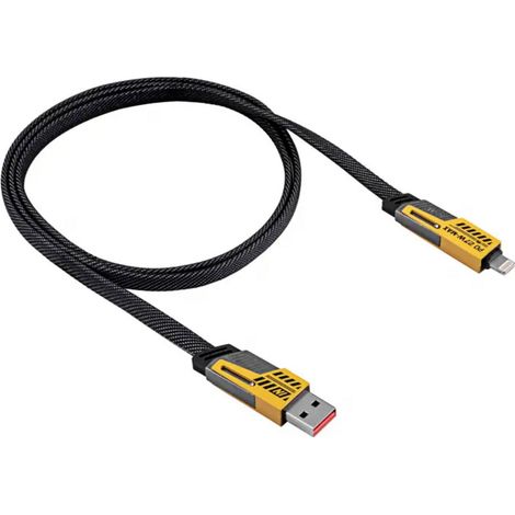 USB-A + USB-C / USB-C + Lightning-Kabel 1 m AK-USB-57 65 W (1/5)