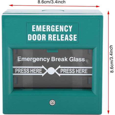 Adecuado para interruptores automáticos de puertas de salida de emergencia domésticas con botón de alarma contra incendios.