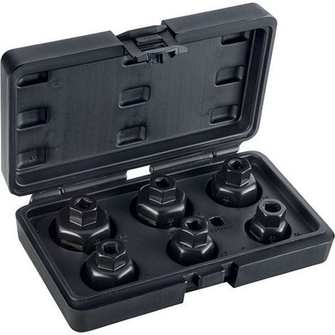 SET CHIAVI A TAZZA RIMOZIONE CARTUCCE FILTRI OLIO 6pz