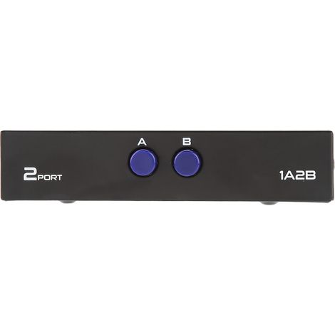 Manuelle USB 2.0-zu-2/4-Port-Umschaltbox für PC, Drucker und Scanner (2 Ports) (1/5)