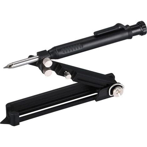 – Outil de traction multifonction – Crayon de construction pour bois, métal, céramique – Taille-crayon intégré – 4 modes d'utilisation