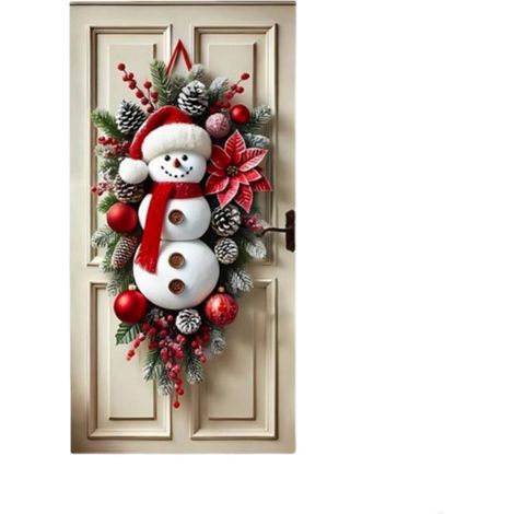 Tapestry Porte - 90 x 180 cm - Polyester - Décoration Festive Porte Entrée Salon Chambre - 1 Pièce
