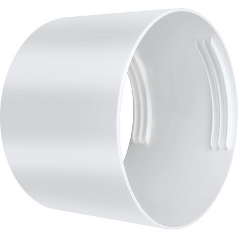 Portable air conditioner hose connector, hose adapter, for ventilation hose, 130 mm (white) (1/5)