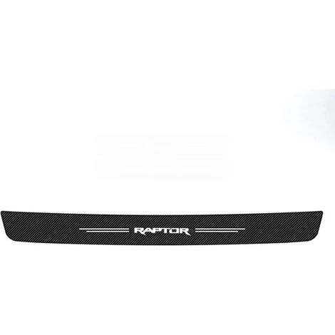 (Coffre 1 pièce) Bande de protection de seuil de porte en fibre de carbone pour voiture, anti-coups de pied et de pied, compatible avec Ford Raptor 2025 et Ford Ranger 1, 2 et 3. Film de protection ad (1/4)