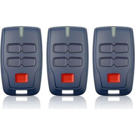 3 x Remote Control for Gate BFT MITTO B RCB4,433.92Mhz 4 Buttons 4 Channels Blue Rolling Code for Rolling BFT MITTO B RCB04 R1 CLEAR ICE RCB02 VINEYARD (1/4)