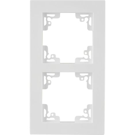 Unitec Abdeckrahmen Rahmen 2-fach Melbourne, Serie 702, ultraweiss (1/2)