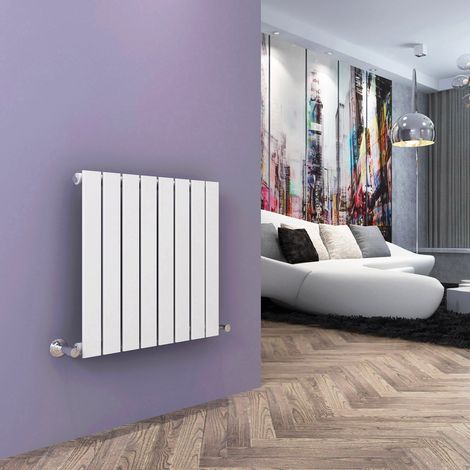 ELEGANT 600x608mm White Horizontal Radiator Central Heating Single Flat Panel Designer Radiator (1/5)