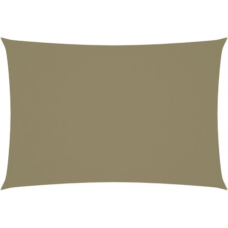 Toldo vela parasol rectangular tela Oxford 2,5 x 4,5 m beige 020009574
