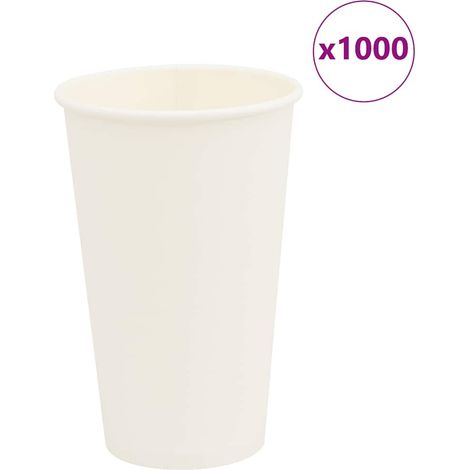 Pappbecher 1000 Stk. 16oz 400ml Weiß