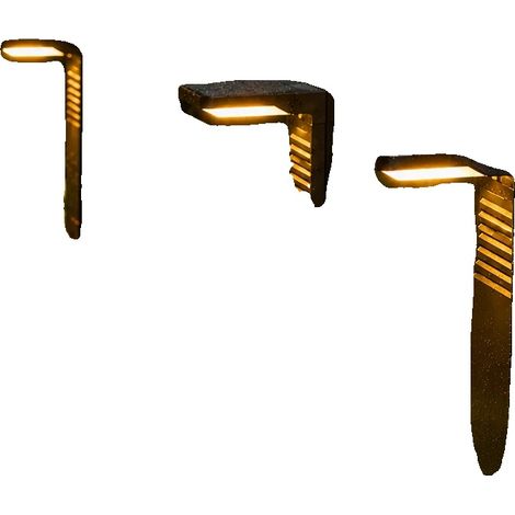 Solarwegbeleuchtung, Hochhelligkeits-LED, Wetterfest, 4PCS, Warmweiß-a (1/2)