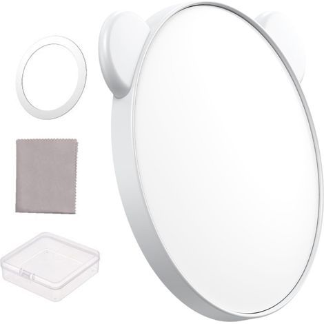 Miroir pour selfie, 5,69 cm, 24 grammes, matériau PC, miroir de maquillage convexe ultra-mince aimanté en aluminium pour téléphone, adapté aux selfies, vlogs, accessoires de téléphone et voyages. (1/5)