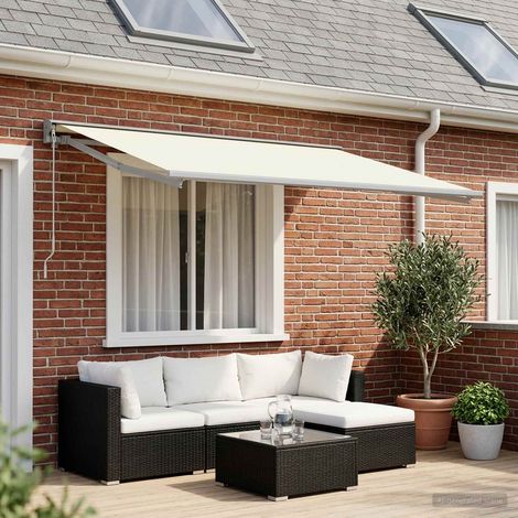 Teenpull – Markisenersatzstoff Creme 400 x 350 cm Polyester (1/5)