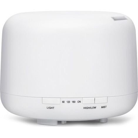 Humidificateur de brume avec veilleuse à 7 couleurs, avec télécommande, diffuseur d'aromathérapie, minuterie 500ml (1/5)