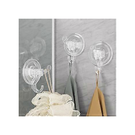 Saugnapfhaken, transparent, abnehmbar, klein, geeignet für die Dusche