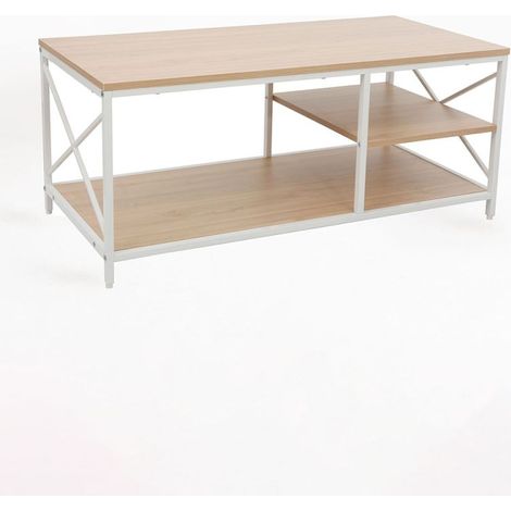 Muebles Auxiliares - Mesa Centro Lesly 100 x 50 cm - Blanco