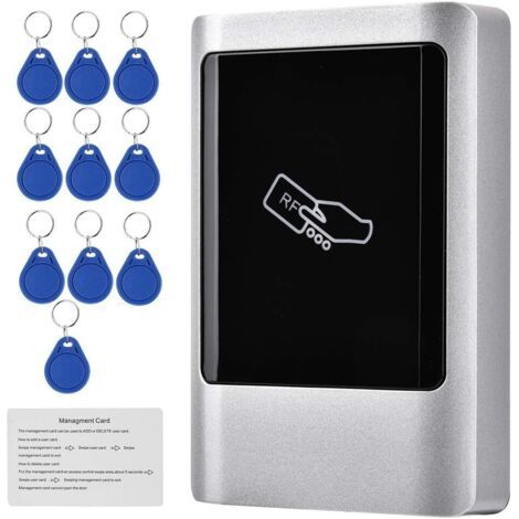 Lecteur de badge RFID étanche IP65 – 1000 utilisateurs – Tension 12V CC – Contrôle d'accès sécurisé avec clavier tactile