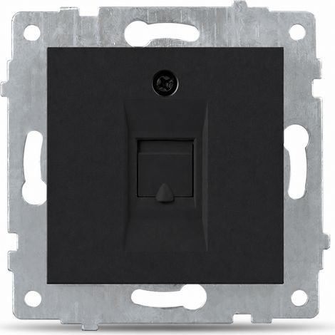 Module RJ45 encastrable 80 mm 16A noir (1/5)