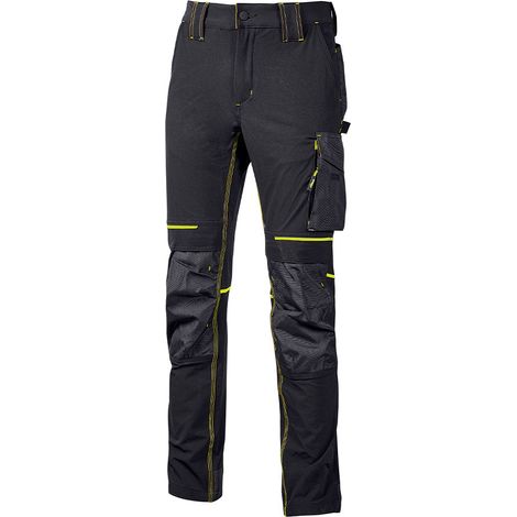 Pantalon de travail U-Power Atom U-4 stretch - XXL - Noir